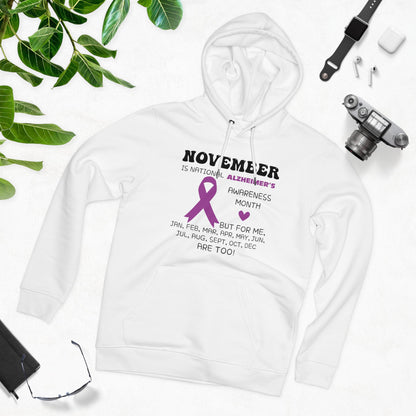 Awareness Month - Alzheimer's in Pastel Aesthetic | Unisex Heavy Blend Organic Hoodie Sweatshirt