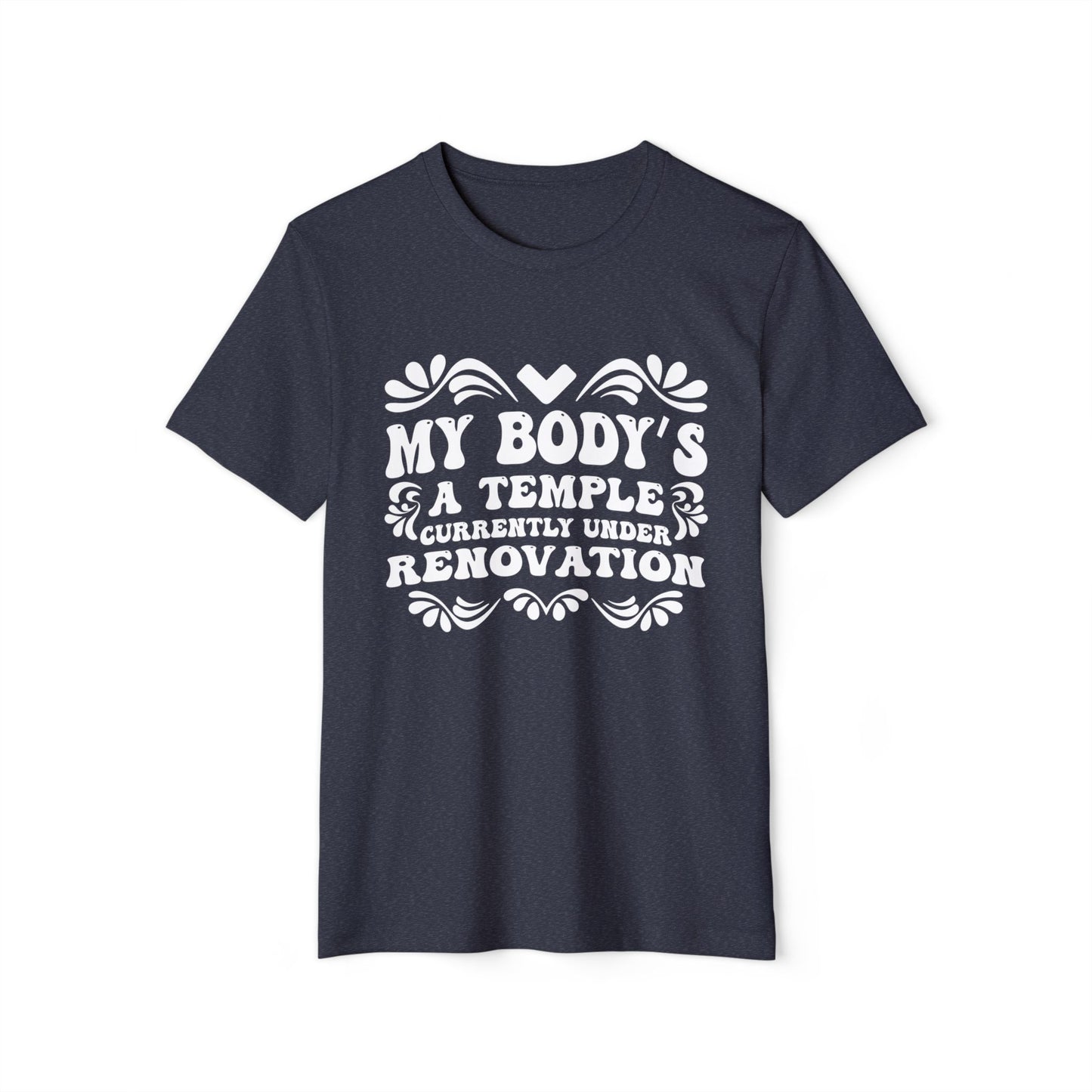 My Body's A Temple..., Unisex Organic Cotton T-shirt, Printed