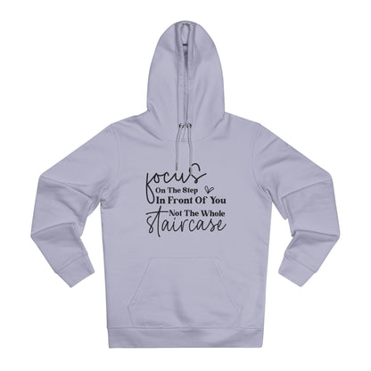 Focus On the Step in Front of You in Pastel Aesthetic | Unisex Heavy Blend Organic Hoodie Sweatshirt