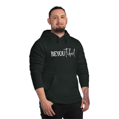 BeYOUtiful, Unisex Organic Drummer Hoodie, Printed