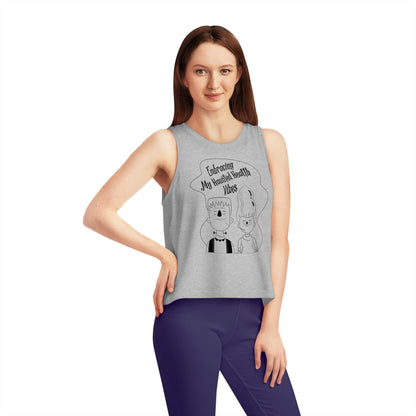 Embracing My Haunted Health Vibes, Women's Dancer Cropped Tank Top, Printed