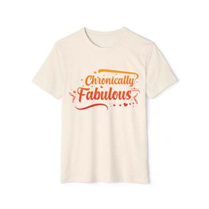 Chronically Fabulous, Unisex Organic Cotton T-shirt (Colorful), Printed