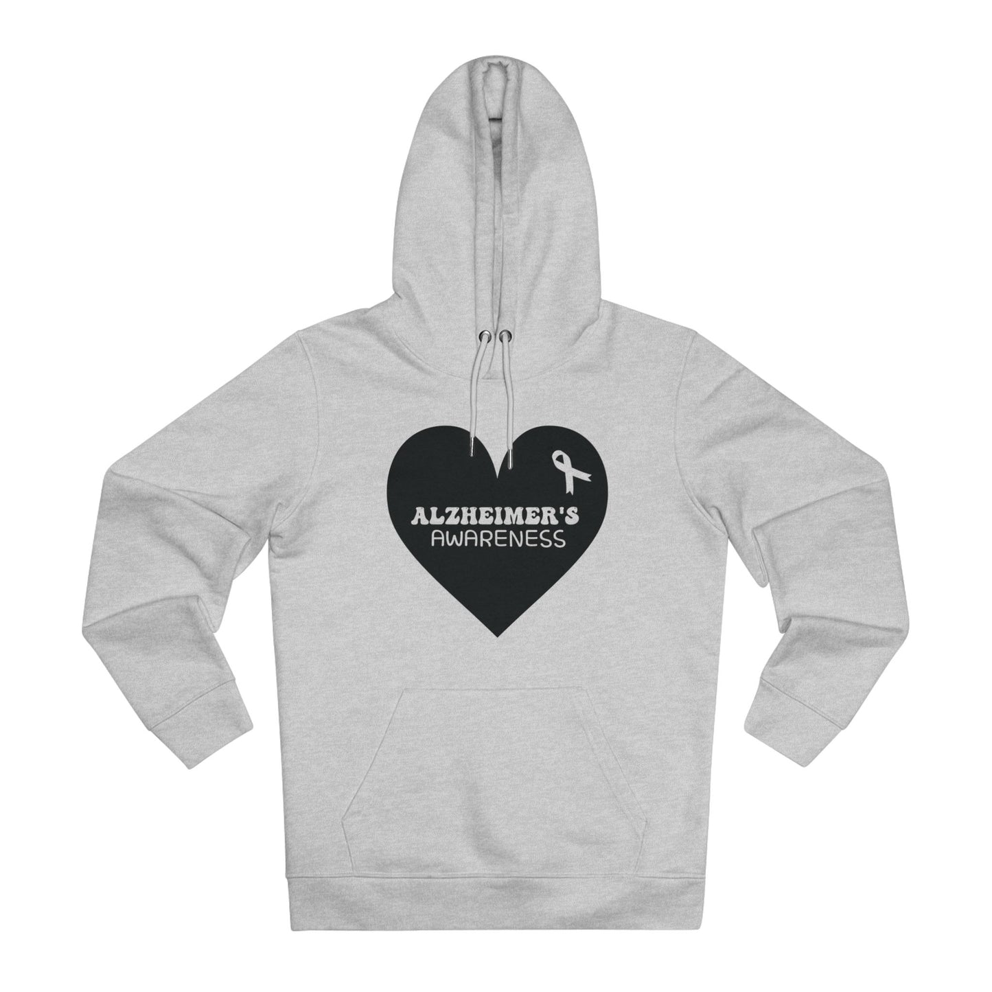 Awareness Heart - Alzheimer's in Pastel Aesthetic | Unisex Heavy Blend Organic Hoodie Sweatshirt