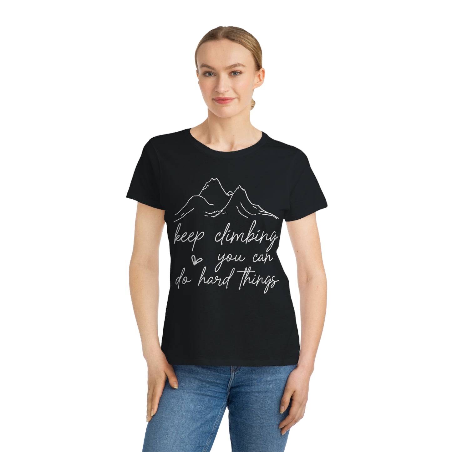 Keep Climbing, Organic Women's Classic T-Shirt, Printed