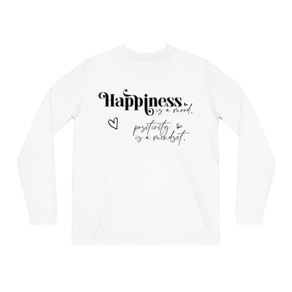 Happiness is a Mood, Unisex Organic Long Sleeve Tee, Printed