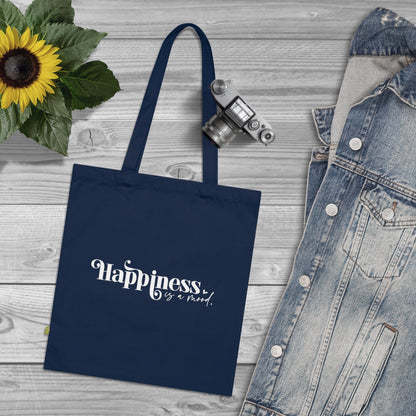 Happiness is a Mood, Organic Tote (Colorful), Printed