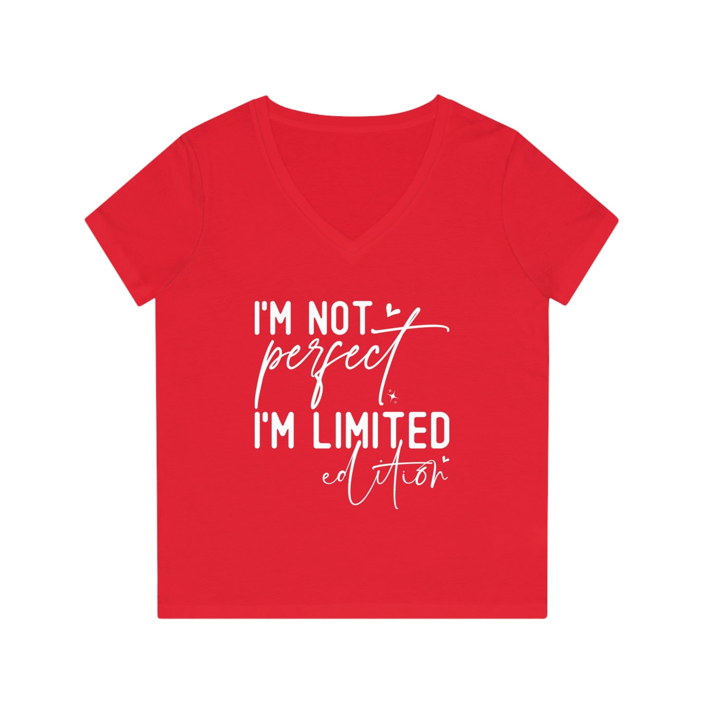 I'm Not Perfect, Women's Evoker V-Neck T-Shirt, Printed