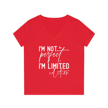 I'm Not Perfect, Women's Evoker V-Neck T-Shirt, Printed