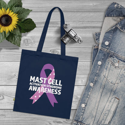 Awareness Ribbon - Mast Cell Activation Syndrome, Organic Tote (Colorful), Printed