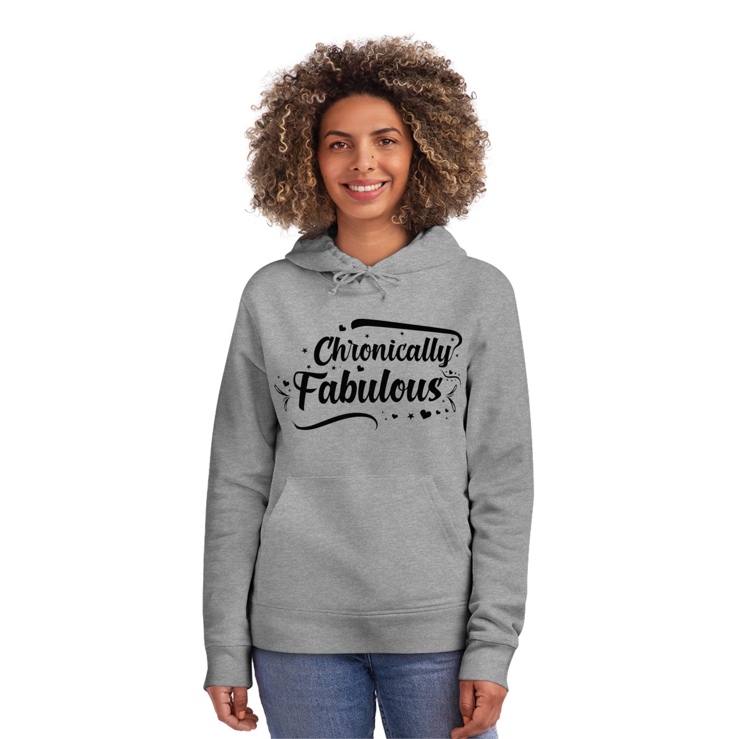 Chronically Fabulous, Unisex Organic Drummer Hoodie, Printed