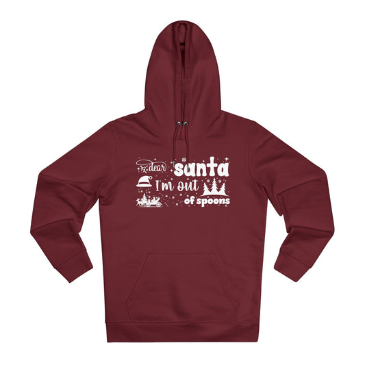 Dear Santa, I’m Out of Spoons | Unisex Heavy Blend Organic Hoodie Sweatshirt