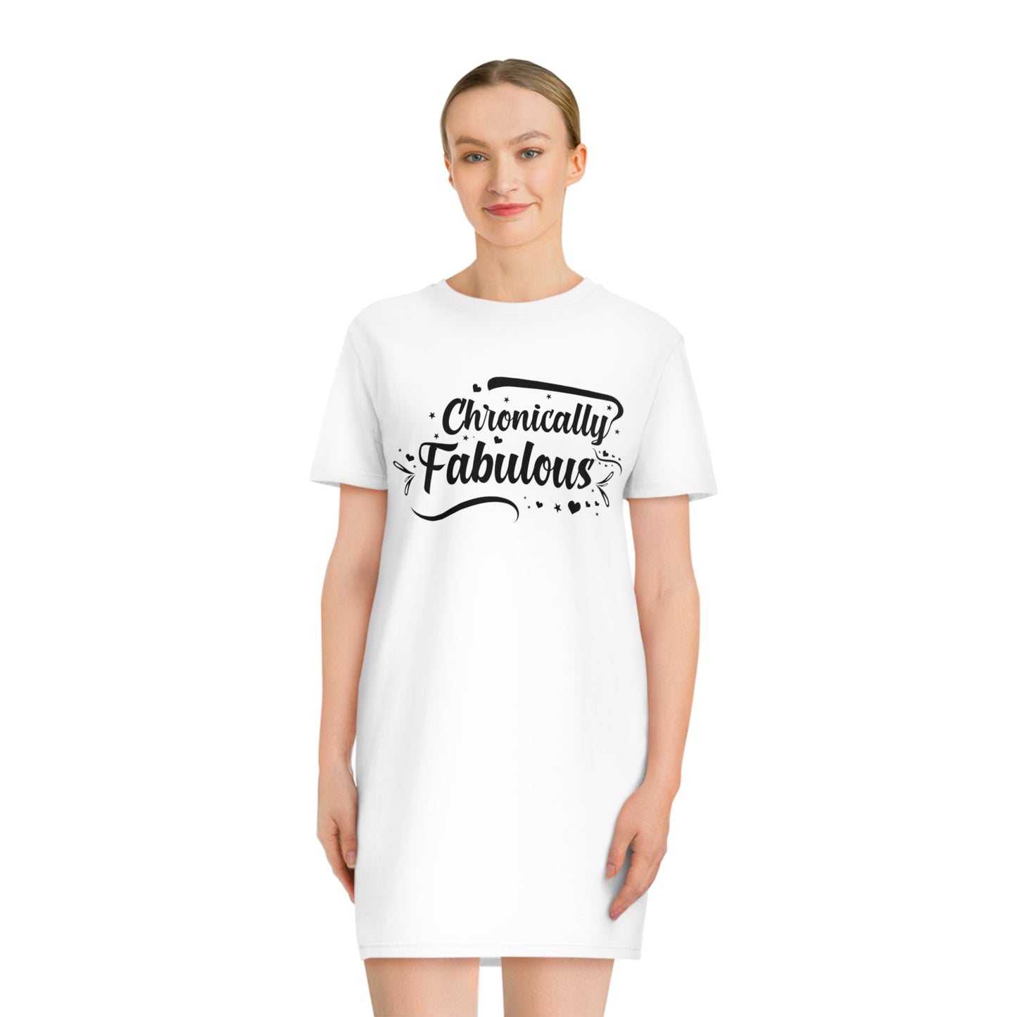 Chronically Fabulous, Women's Spinner T-Shirt Dress, Printed