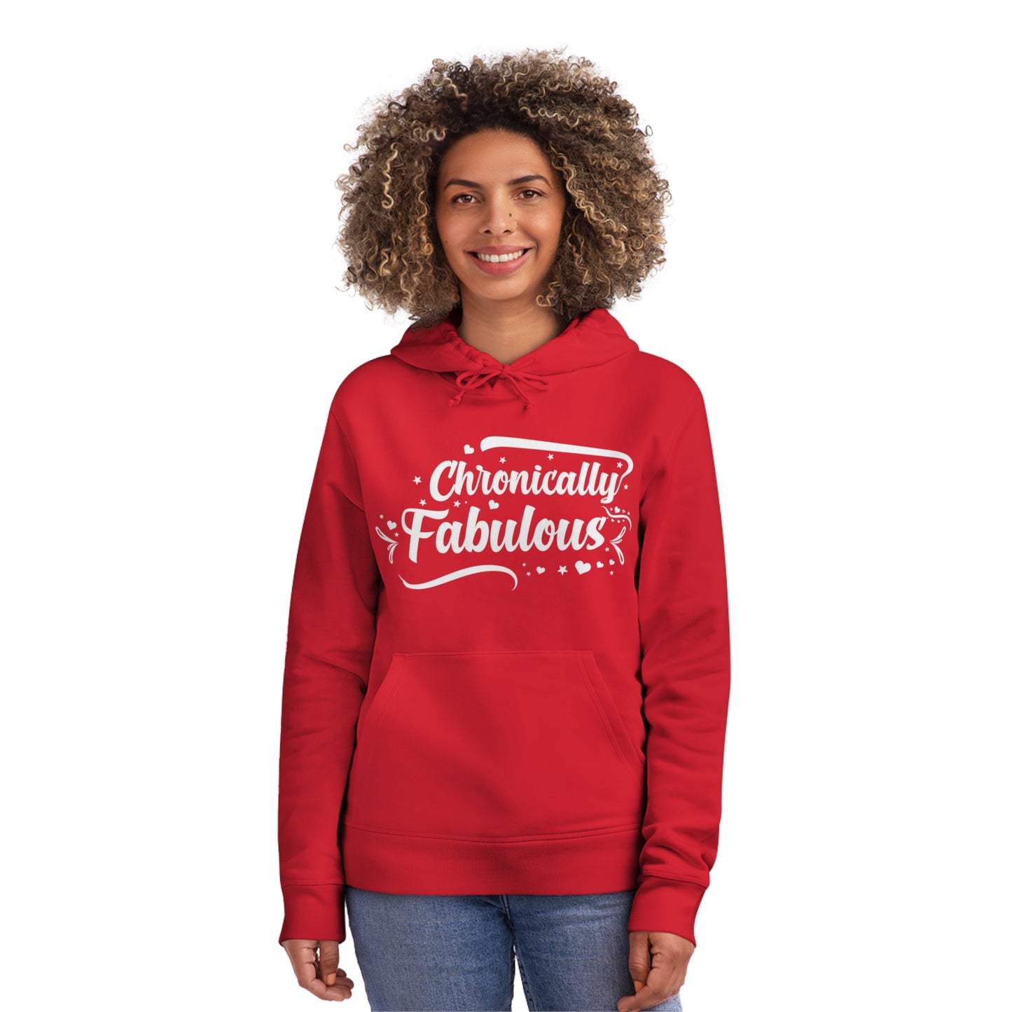 Chronically Fabulous, Unisex Organic Drummer Hoodie, Printed