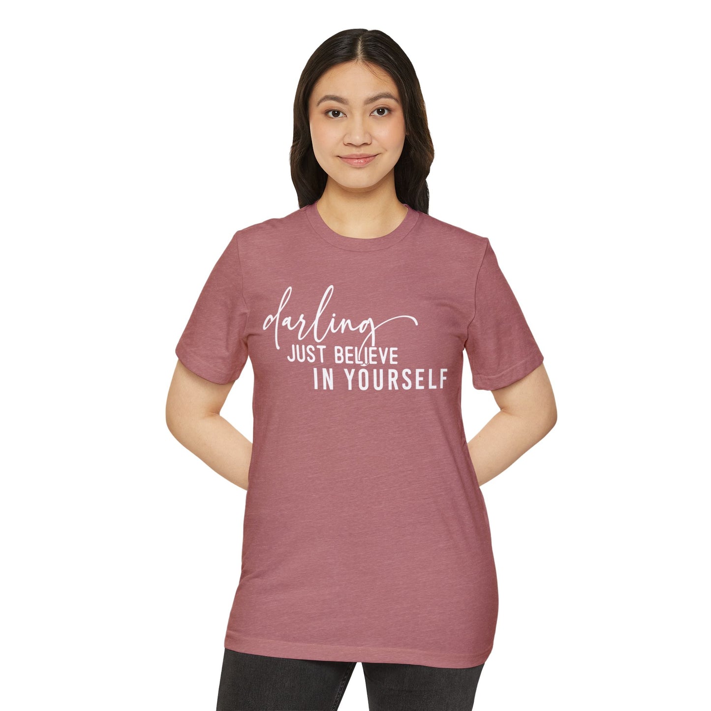 Believe in Yourself, Unisex Organic Cotton T-shirt, Printed