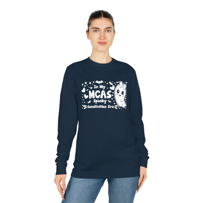 In My MCAS Spooky Sensitivities Era, Unisex Organic Long Sleeve Tee, Printed