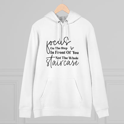 Focus On the Step in Front of You in Pastel Aesthetic | Unisex Heavy Blend Organic Hoodie Sweatshirt