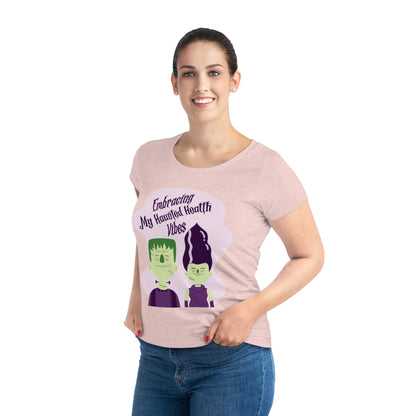 Embracing My Haunted Health Vibes, Women's Jazzer T-shirt (Light), Printed