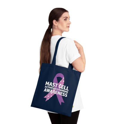 Awareness Ribbon - Mast Cell Activation Syndrome, Organic Tote (Colorful), Printed