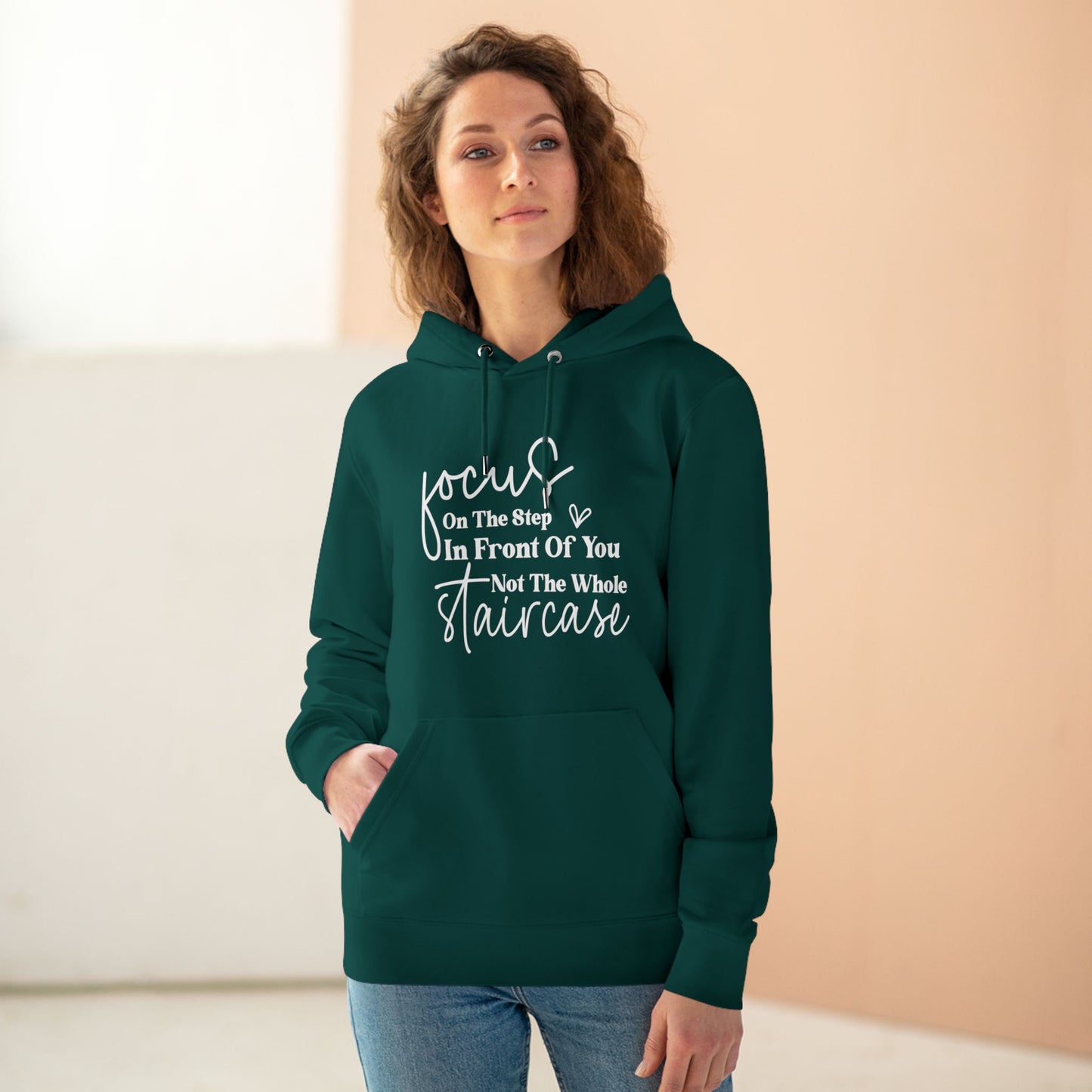 Focus On the Step in Front of You | Unisex Heavy Blend Organic Hoodie Sweatshirt