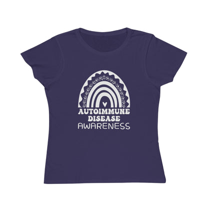 Autoimmune Disease Big Awareness Rainbow | Women's Lightweight, Organic Classic T-shirt