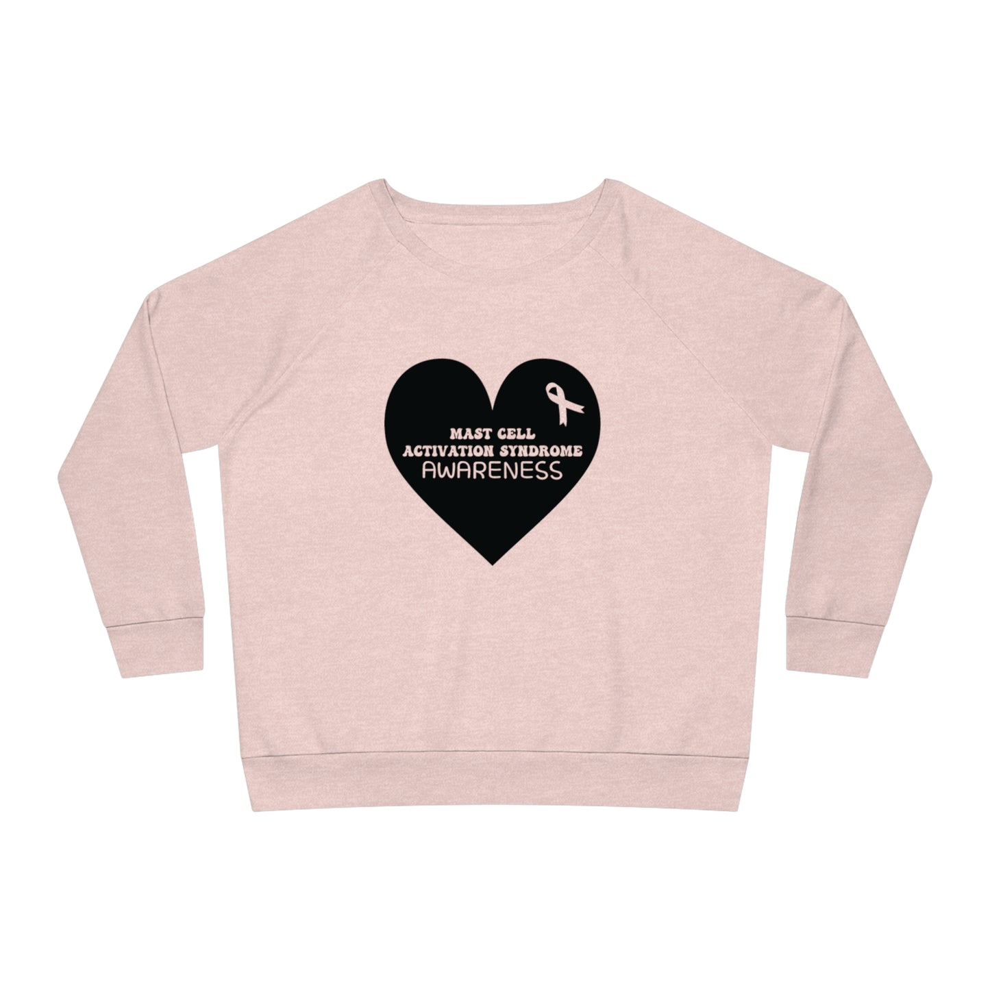 Awareness Heart - Mast Cell Activation Syndrome, Women's Dazzler Relaxed Organic Fit Sweatshirt, Printed