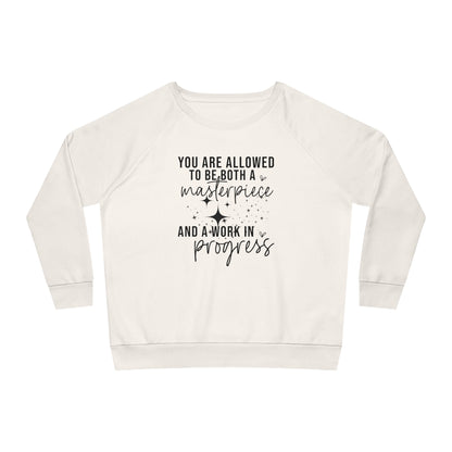 Masterpiece Work in Progress, Women's Dazzler Relaxed Organic Fit Sweatshirt, Printed