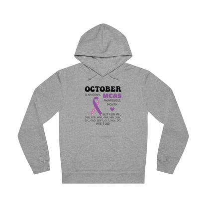 Awareness Month - Mast Cell Activation Syndrome, Unisex Organic Drummer Hoodie, Printed