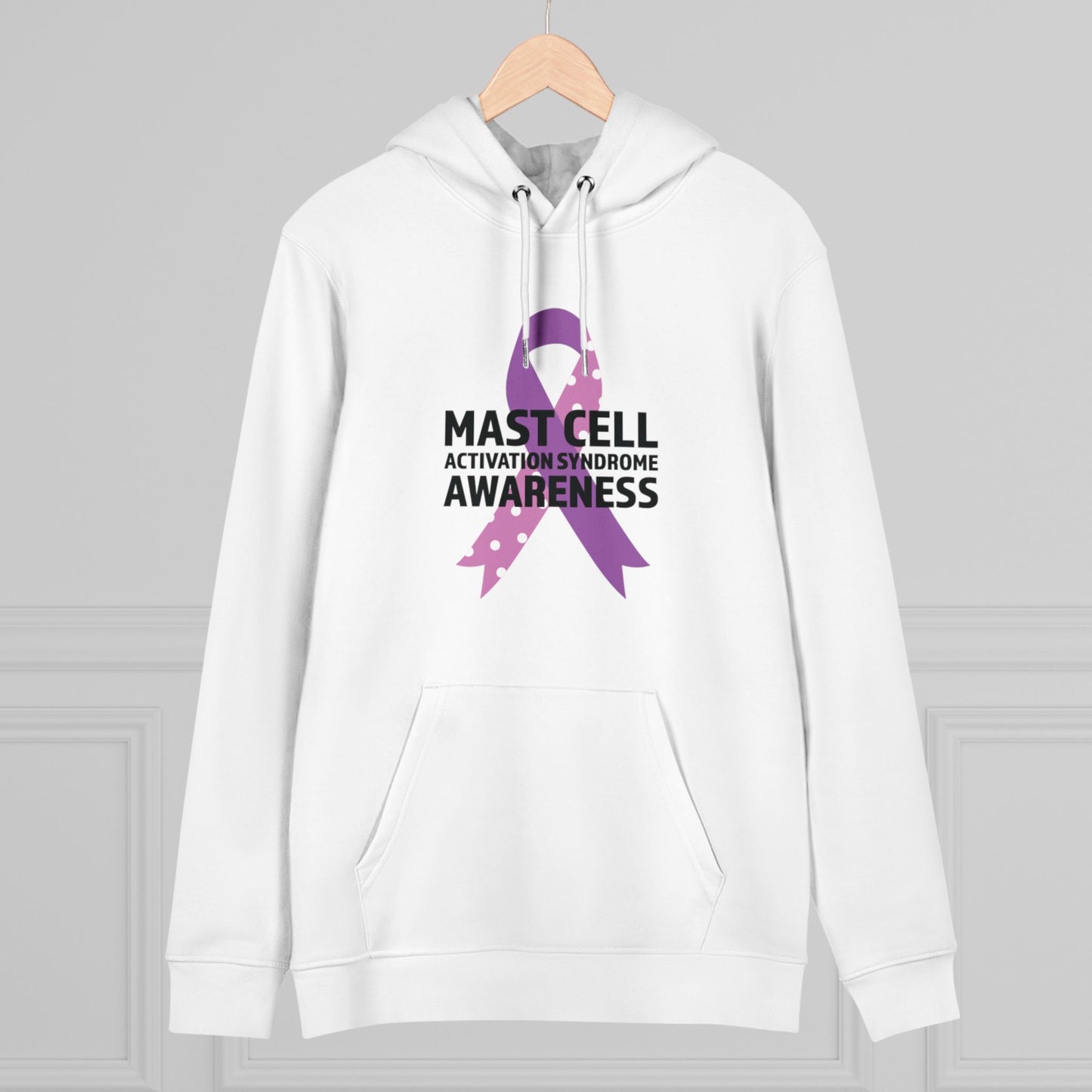 Awareness Ribbon - MCAS in Pastel Aesthetic | Unisex Heavy Blend Organic Hoodie Sweatshirt