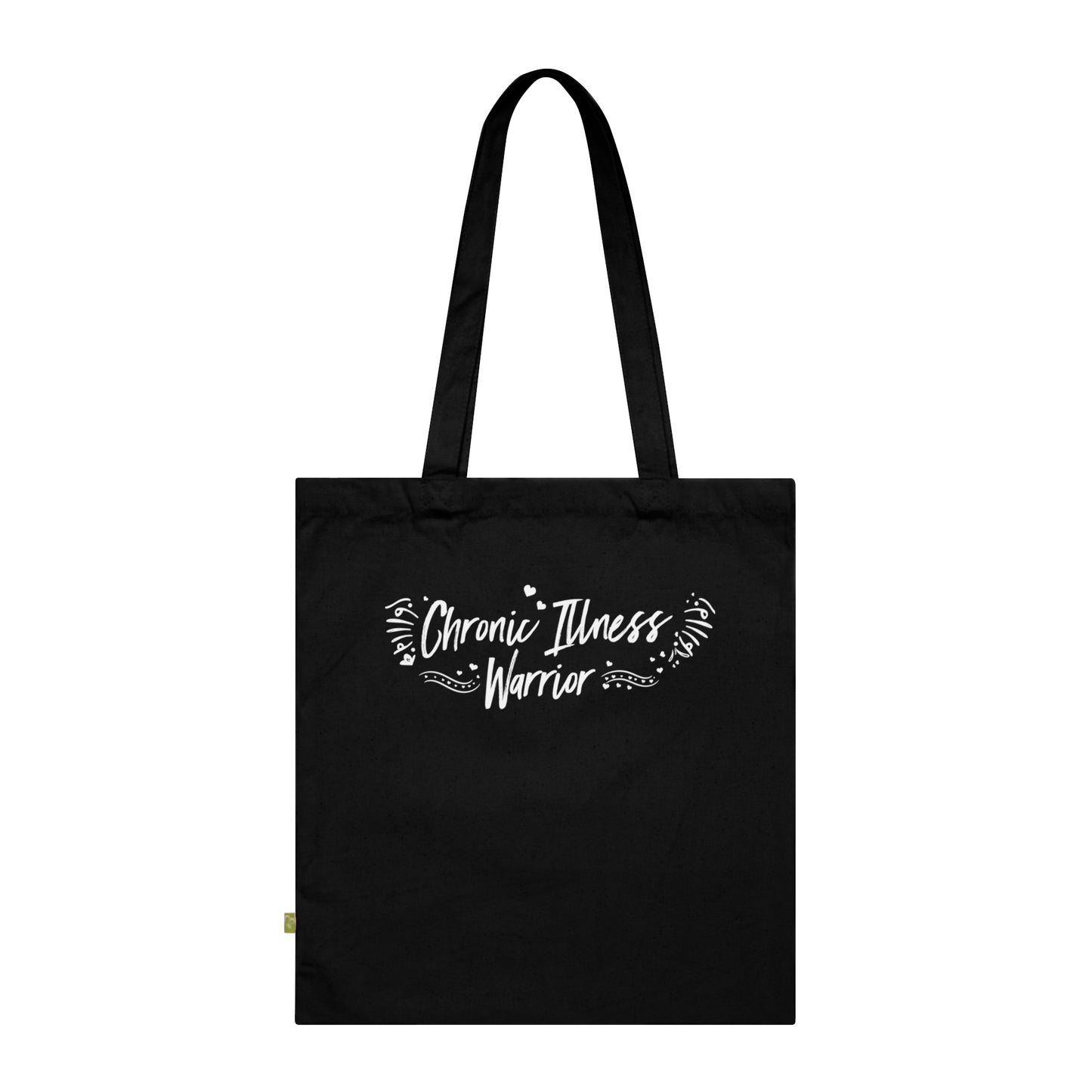 Chronic Illness Warrior, Organic Tote (Colorful), Printed