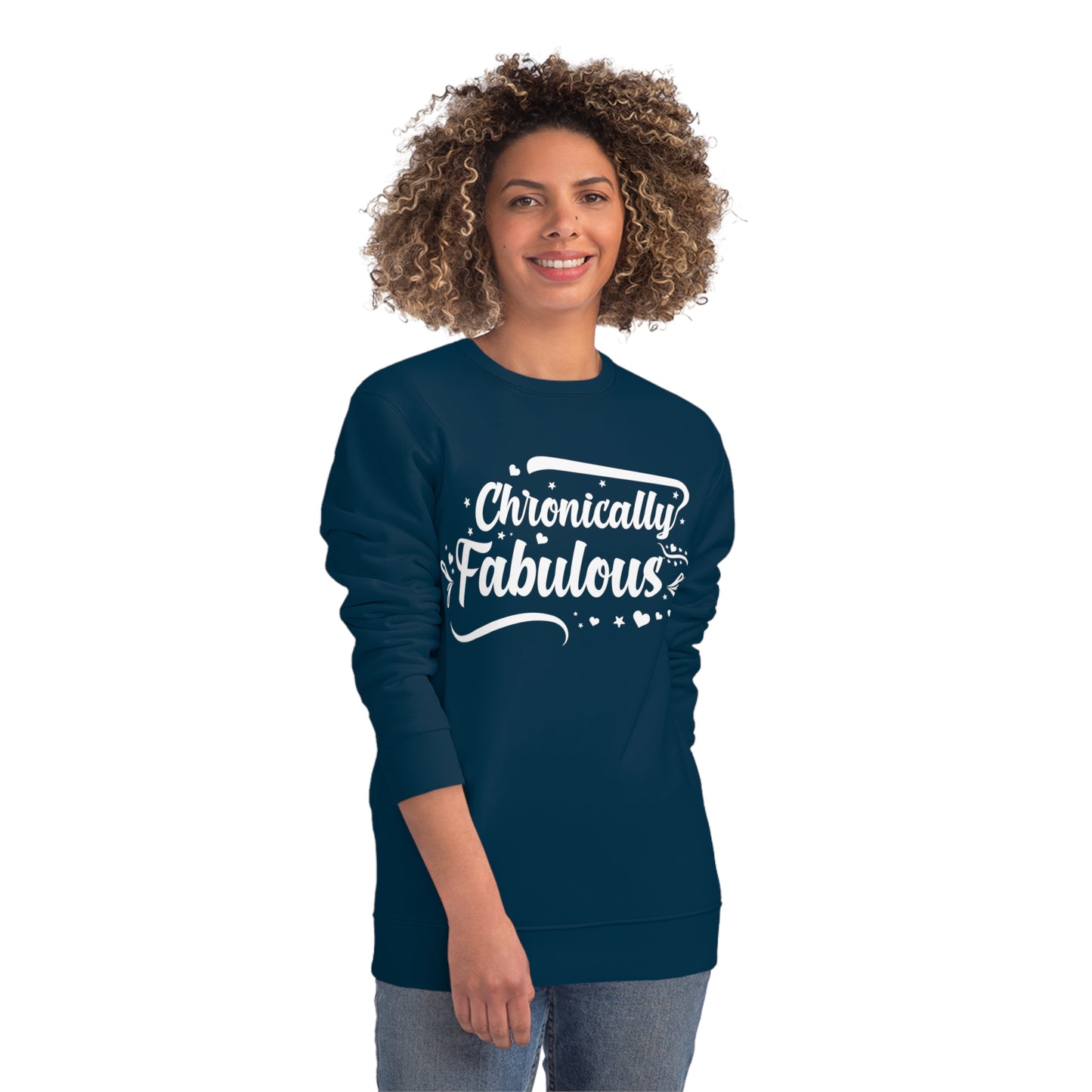 Chronically Fabulous, Unisex Organic Sweatshirt, Printed