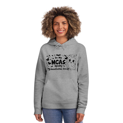 In My MCAS Spooky Sensitivities Era, Unisex Organic Drummer Hoodie, Printed