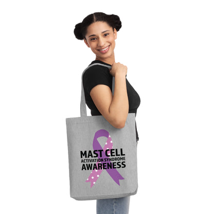 Awareness Ribbon - Mast Cell Activation Syndrome, Organic Tote, Printed