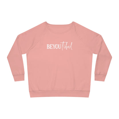 BeYOUtiful, Women's Dazzler Relaxed Organic Fit Sweatshirt, (Light) Printed