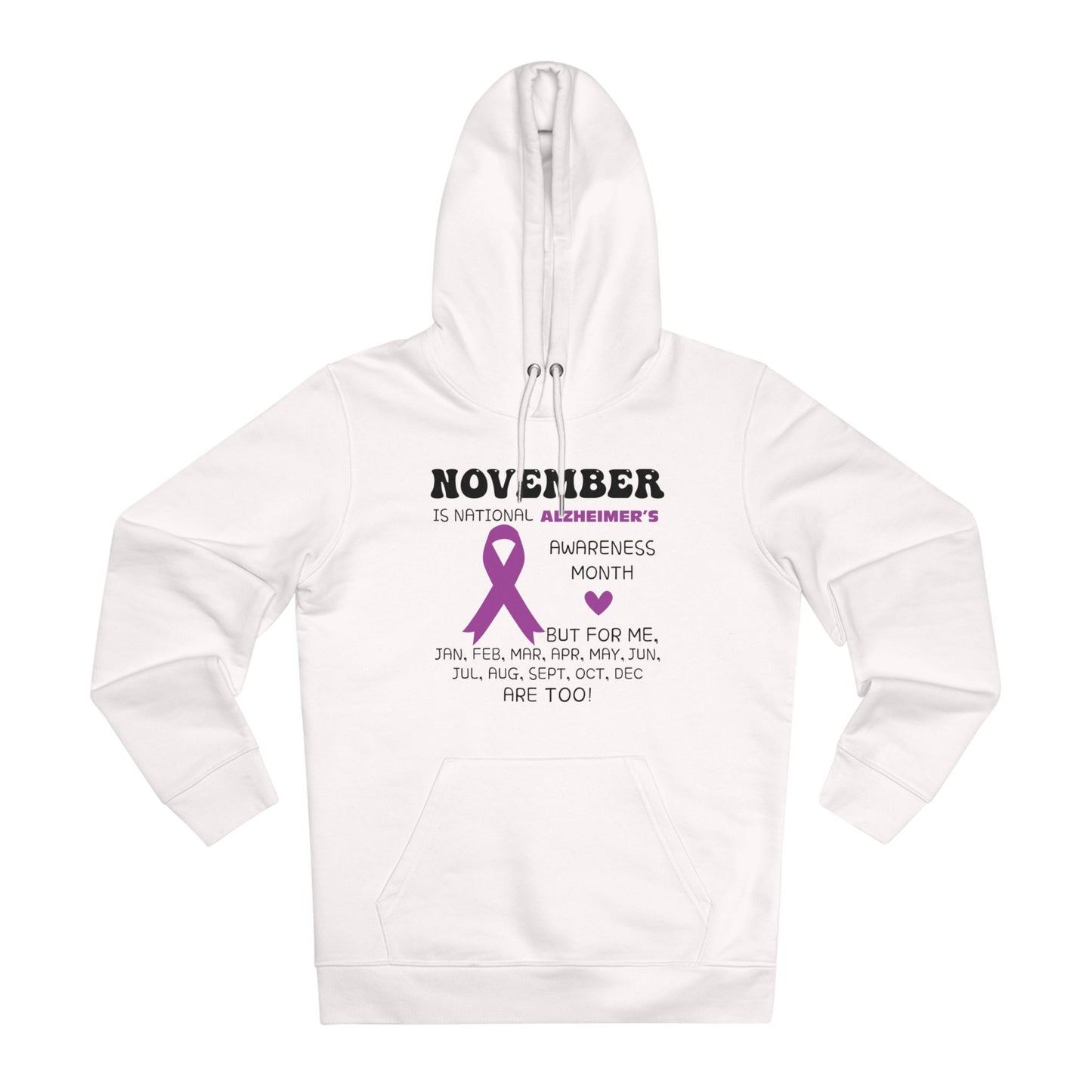 Awareness Month - Alzheimer's in Pastel Aesthetic | Unisex Heavy Blend Organic Hoodie Sweatshirt