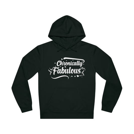 Chronically Fabulous, Unisex Organic Drummer Hoodie, Printed