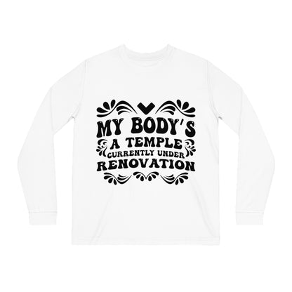 My Body's A Temple..., Unisex Organic Long Sleeve Tee, Printed