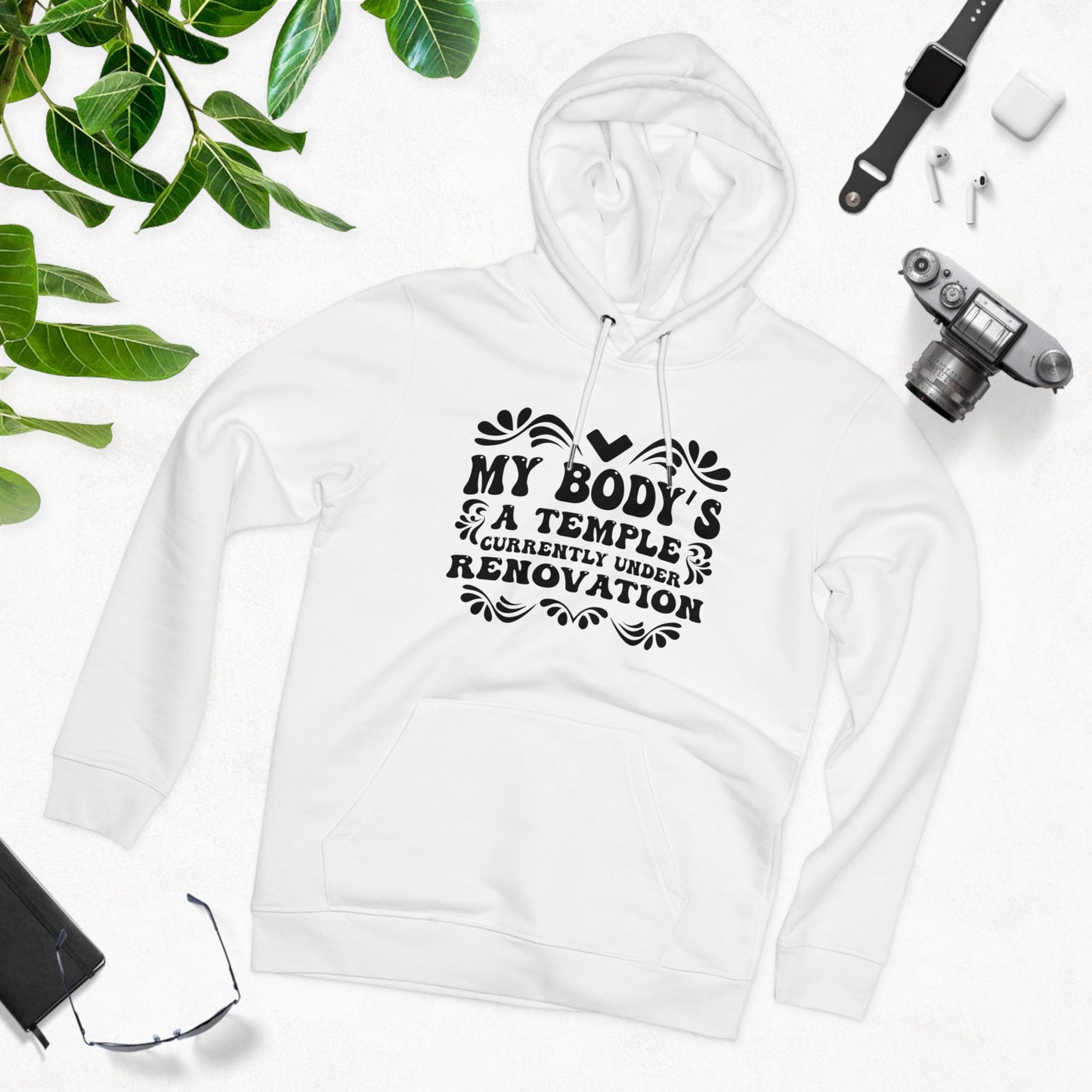 My Body's A Temple... in Pastel Aesthetic | Unisex Heavy Blend Organic Hoodie Sweatshirt