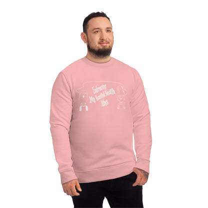 Embracing My Haunted Health Vibes, Unisex Organic Sweatshirt, Printed