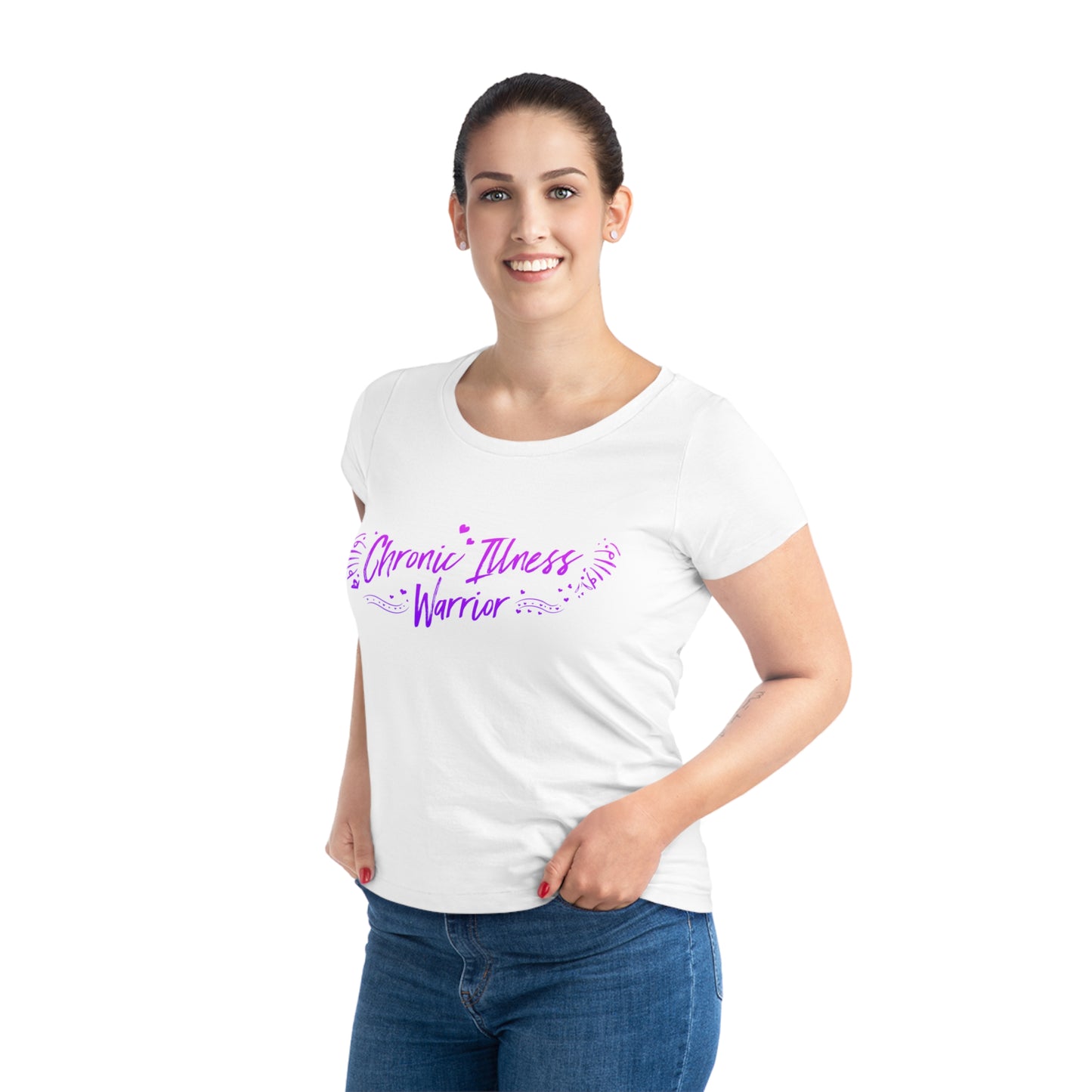 Chronic Illness Warrior, Women's Jazzer T-shirt (Dark), Printed