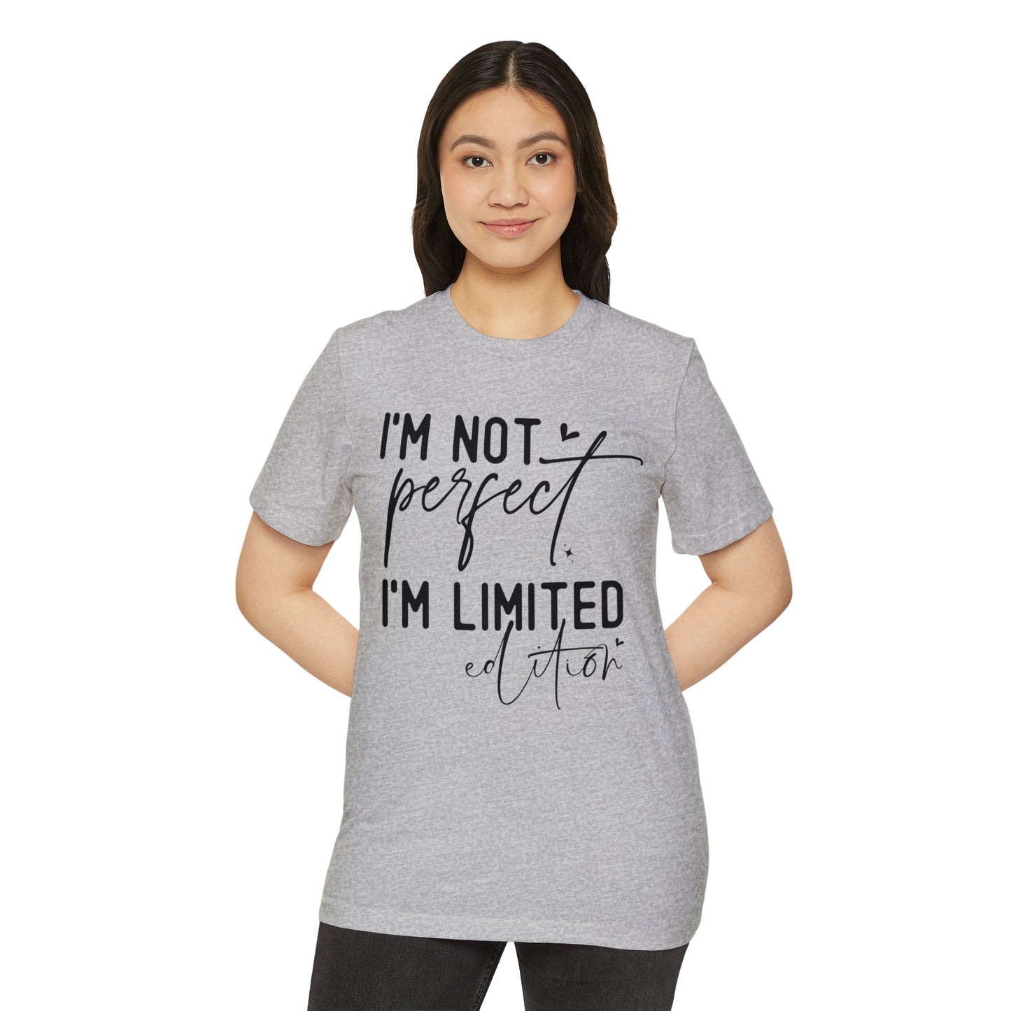 I'm Not Perfect, Unisex Organic Cotton T-shirt, Printed