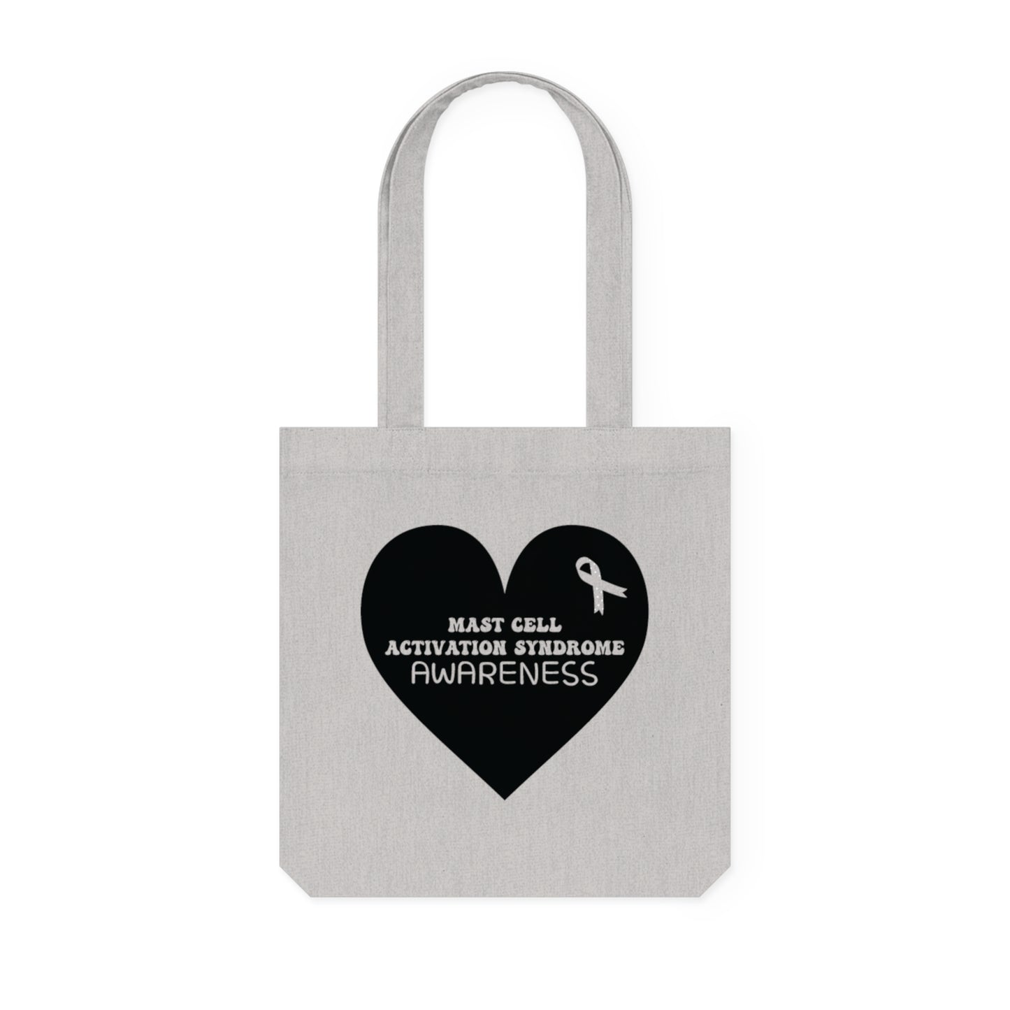 Awareness Heart - Mast Cell Activation Syndrome, Organic Tote, Printed