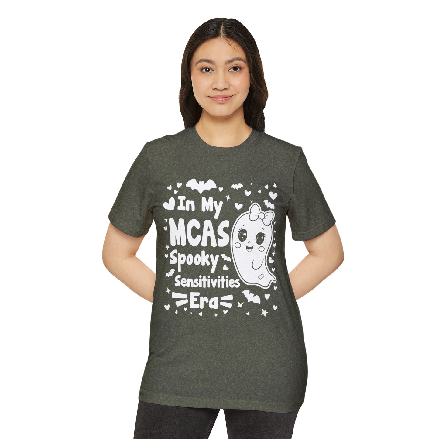 In My MCAS Spooky Sensitivities Era, Unisex Organic Cotton T-shirt, Printed