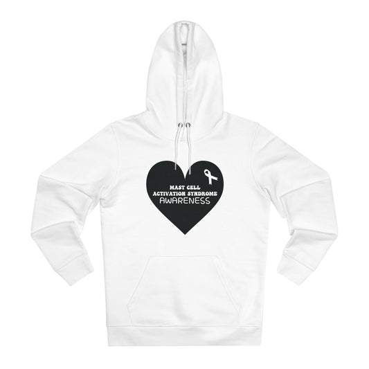 Awareness Heart - MCAS in Pastel Aesthetic | Unisex Heavy Blend Organic Hoodie Sweatshirt