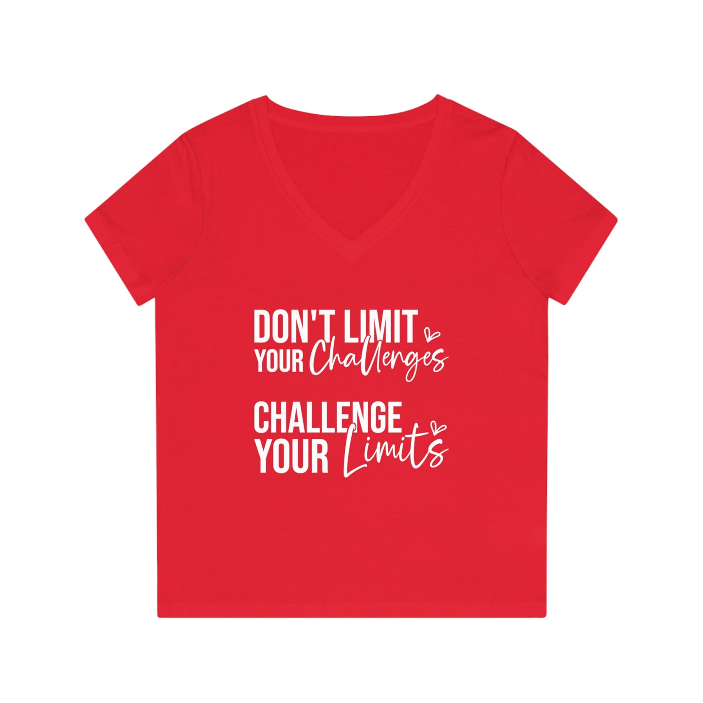 Don't Limit Your Challenges, Women's Evoker V-Neck T-Shirt, Printed