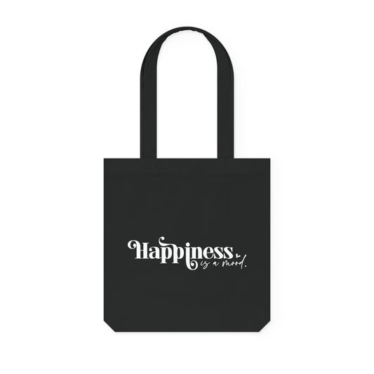 Happiness is a Mood, Organic Tote, Printed