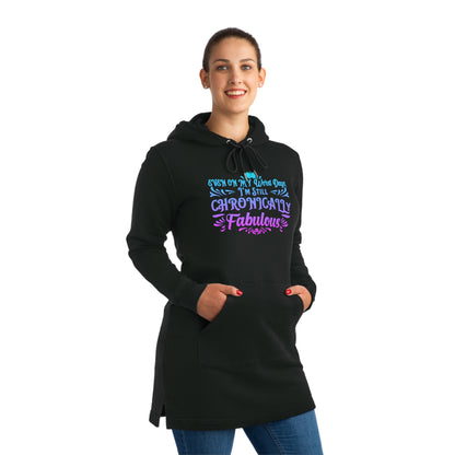 Even on My Worst Days, Women's Streeter Organic Hoodie Dress (Dark), Printed