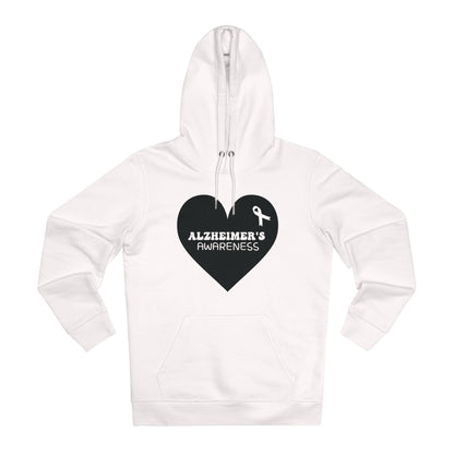 Awareness Heart - Alzheimer's in Pastel Aesthetic | Unisex Heavy Blend Organic Hoodie Sweatshirt