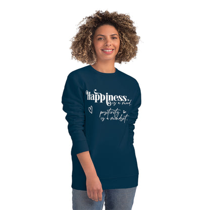 Happiness is a Mood, Unisex Organic Sweatshirt, Printed