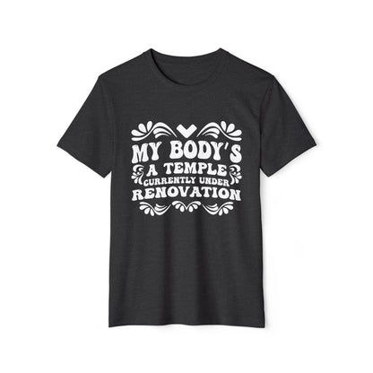 My Body's A Temple..., Unisex Organic Cotton T-shirt, Printed