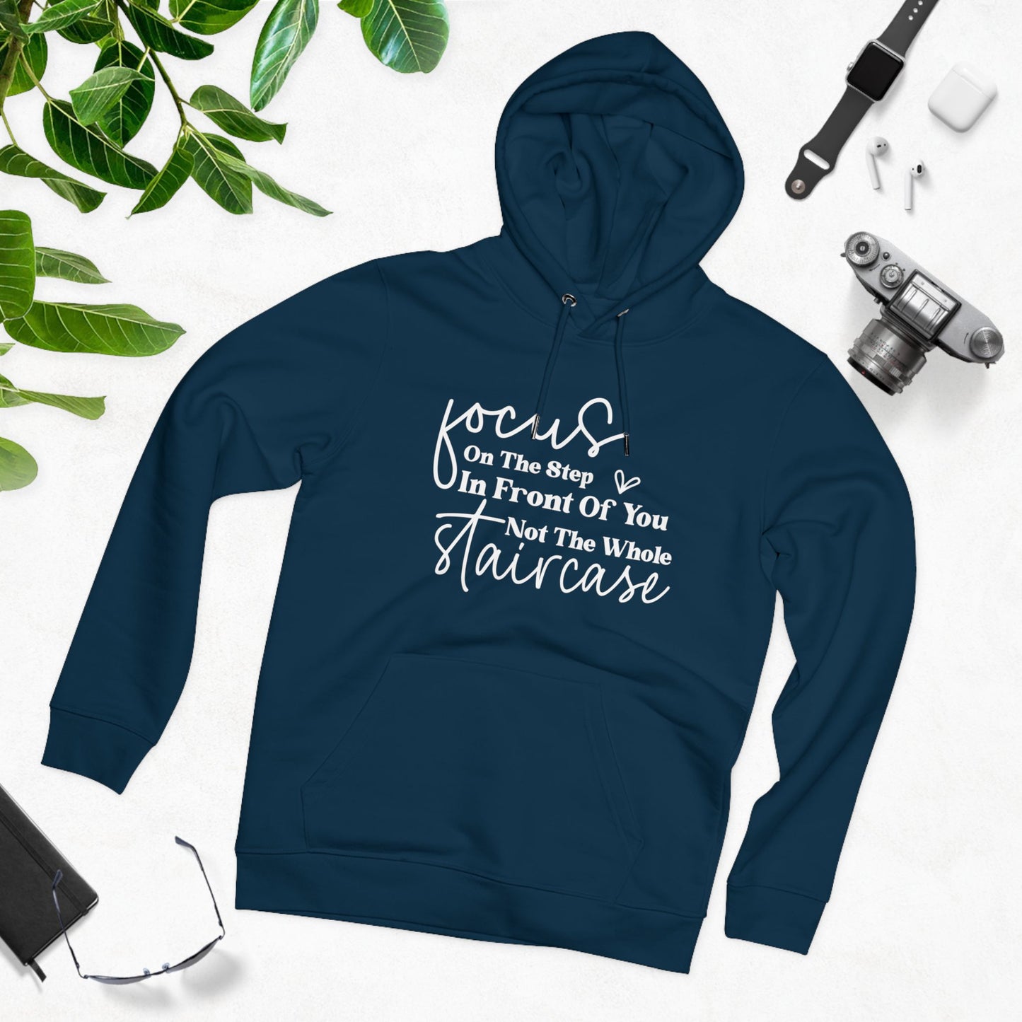 Focus On the Step in Front of You | Unisex Heavy Blend Organic Hoodie Sweatshirt